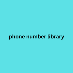 phone number library